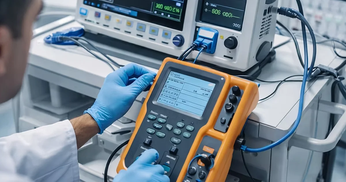 Teste de segurança elétrica em equipamentos hospitalares